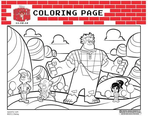 Disney Wreck-It Ralph Coloring Page Printable