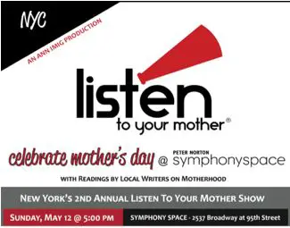 Listen to Your Mother NYC giveaway