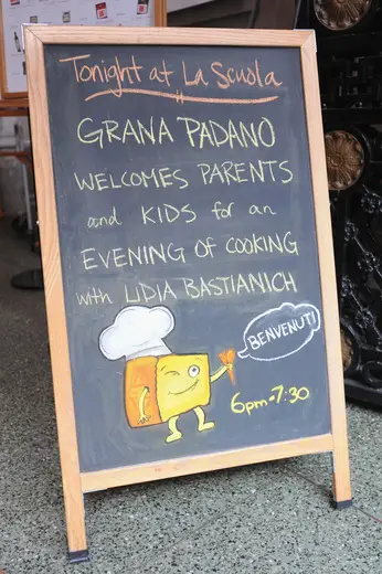 Lidia Bastianich pasta recipe (from Grana Padano event)