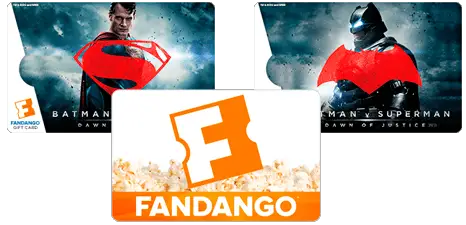 Gift cards for movie tickets
(Credit: Fandango)