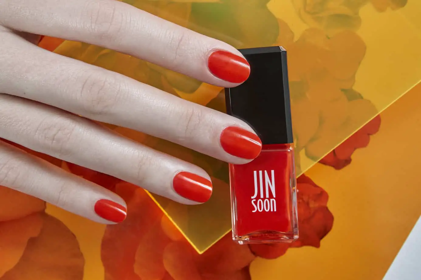 hot summer nail color - Crush: a sheer orange