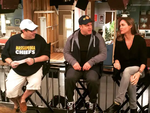 going behind the-scenes and meeting the Kevin Can Wait sitcom cast