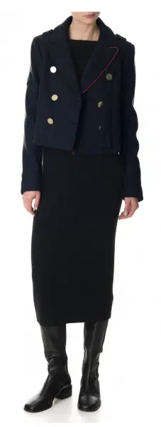 Tibi navy cropped peacoat - Best Fall Jackets for Women That They Will Love to Wear