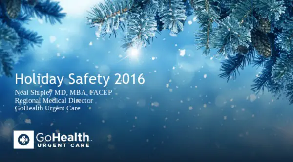 Holiday Safety Tips Presentation - Click here to download