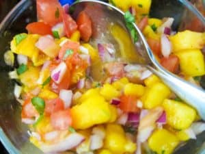 mango peach salsa with a kick recipe