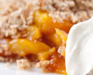 Fresh Peach Crisp Recipe with Oats