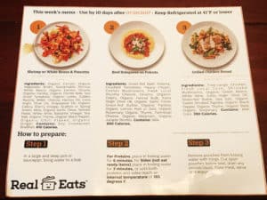 realeats menu sample