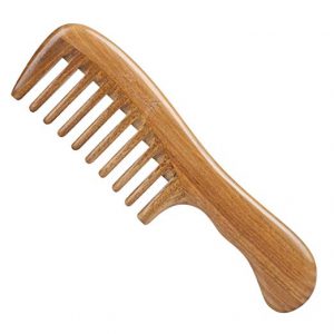 Breezelike Hair Comb for Detangling Wide Tooth Wood Comb for Curly Hair