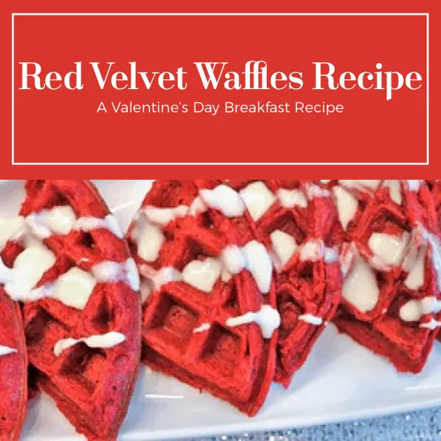 Easy Red Velvet Waffle Recipe From Scratch (A Valentine's Day Breakfast)