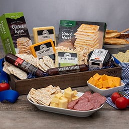 Meat and Cheese Gift Basket - Special Christmas Gift Ideas for Food Lovers 2020