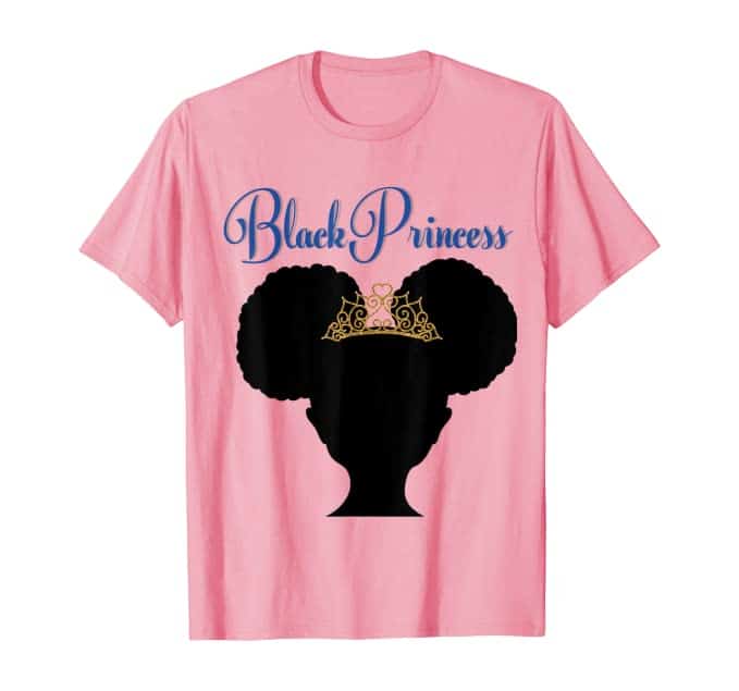 Black Princess Natural Hair Afro Shirt for Black Girls