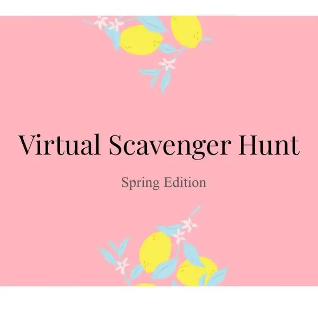Free Virtual Spring Scavenger Hunt PDF for Your Family