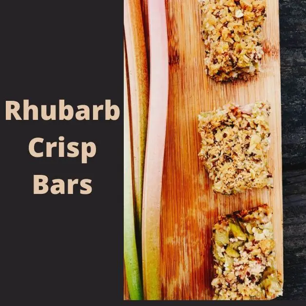 Rhubarb Crisp Bars 