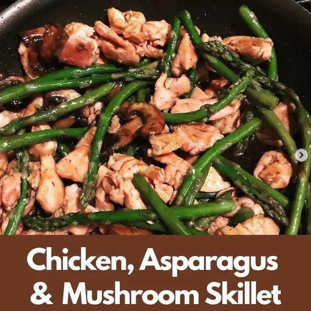 Easy Teriyaki Chicken With Asparagus and Mushrooms Skillet Recipe