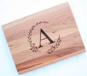 Cutting board hostess gift