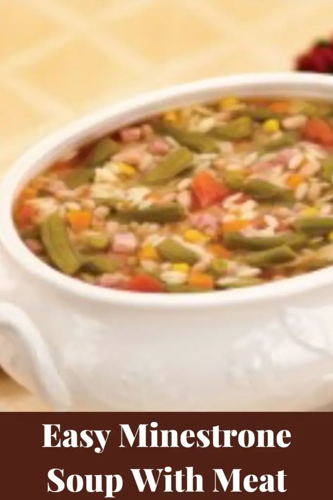 Easy Minestrone Soup With Meat - mom in the city