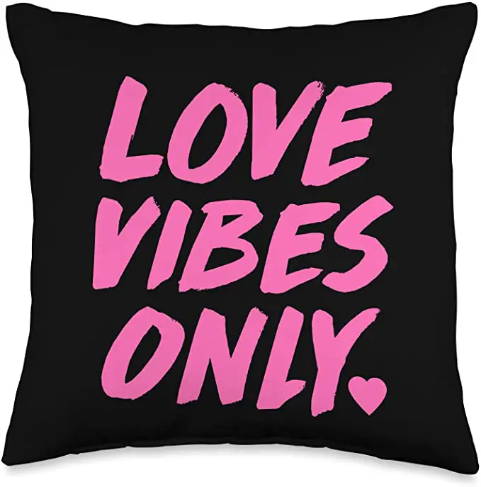 Love Vibes Only With Heart Graphic