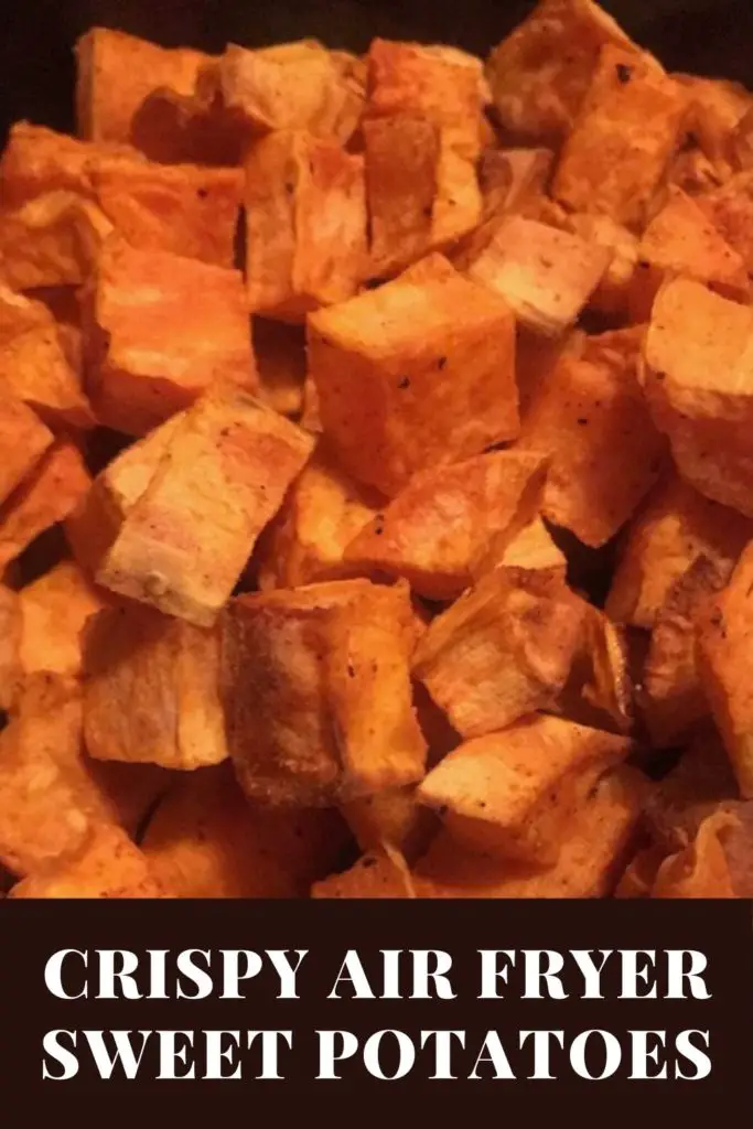air fryer sweet potato cubes - mom in the city