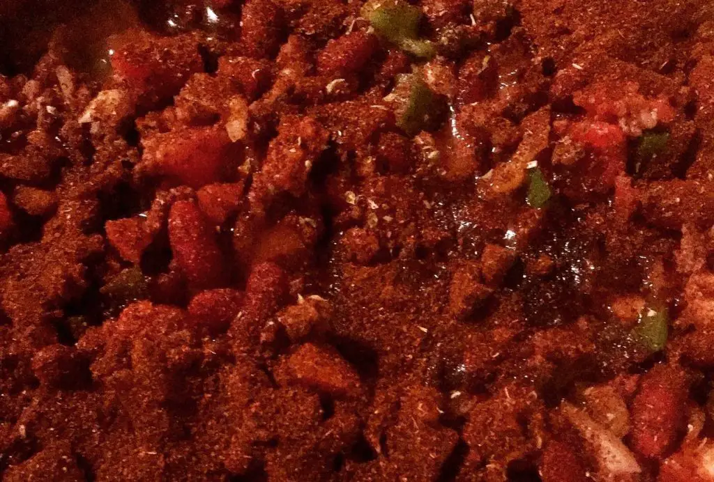 beef and andouille chili