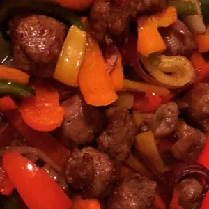 sheet pan sausage and peppers and onions