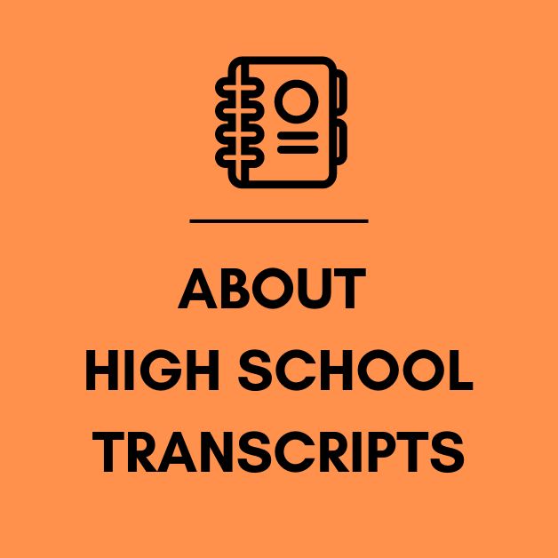 about high school transcripts