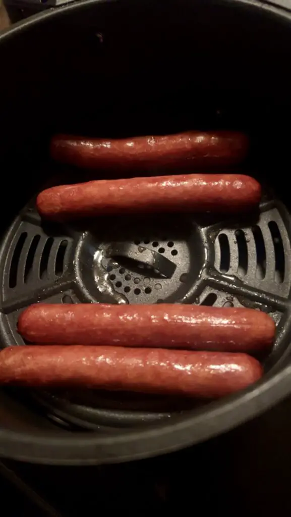 air fryer hot dogs