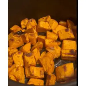 simple air fryer roasted sweet potatoes