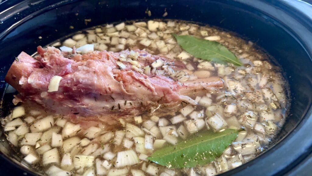 great northern beans with ham in a crock pot