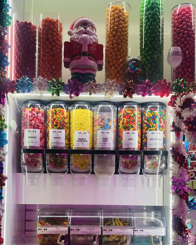 Sugar Factory floor-to-ceiling candy wall