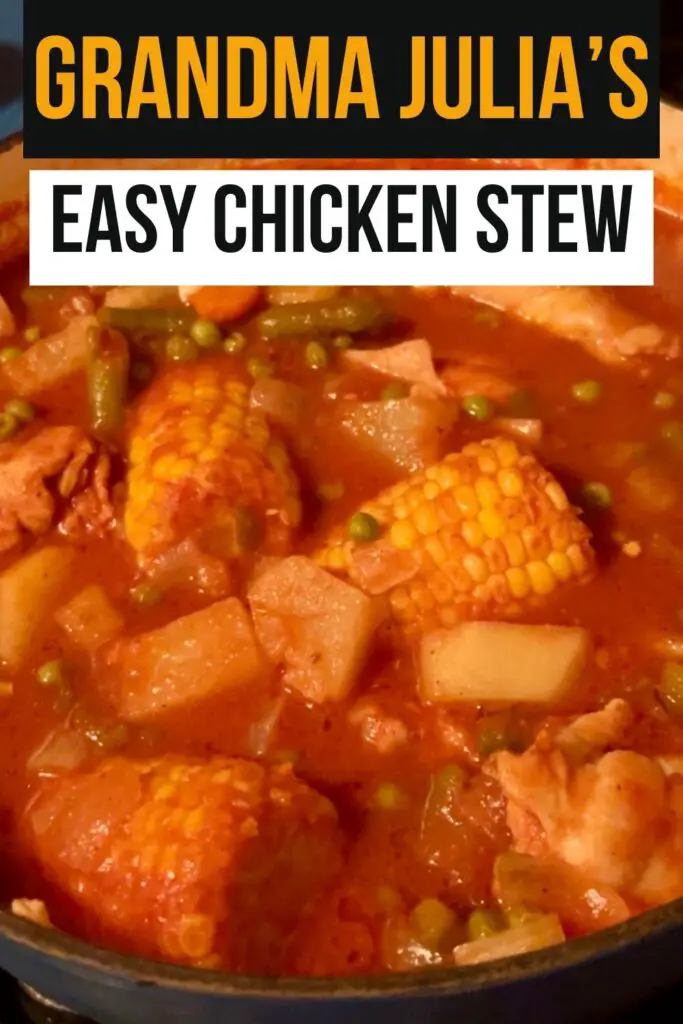julia's easy chicken stew - pinterest