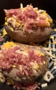 air fryer loaded baked potato