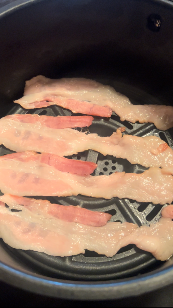 thick-cut air fryer bacon recipe