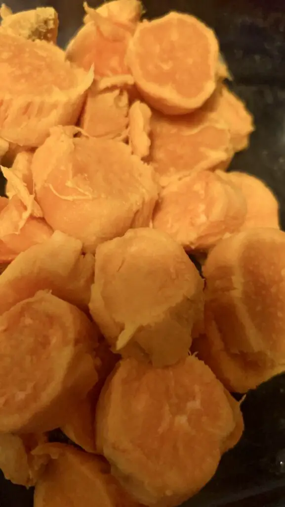 candied yams sliced round